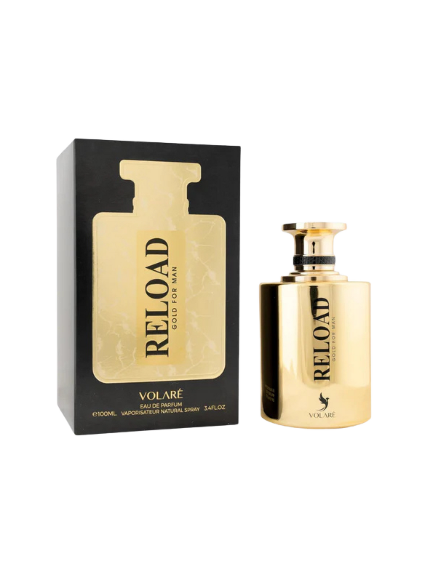 Reload Gold Eau de Parfum 100ml | Parfum Épicé, Boisé et Aromatique pour Homme