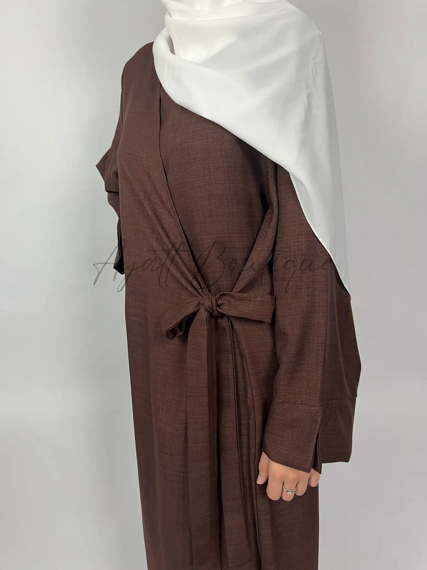 ABAYA JOULIA MARRON Ayattboutique