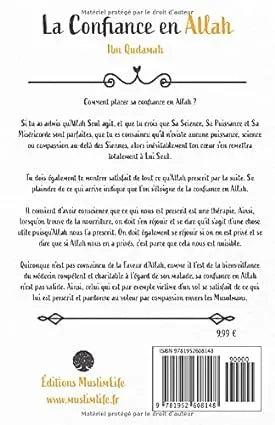 La Confiance en Allah - Edition Muslimlife Ayattboutique
