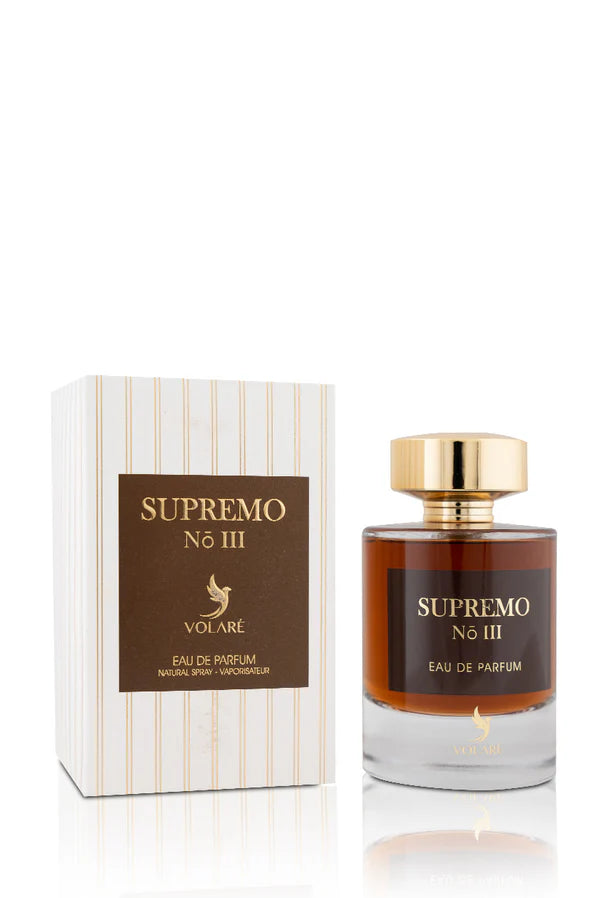 Supremo No III Volaré Eau de Parfum 100ml | Parfum Élégant et Boisé Unisex