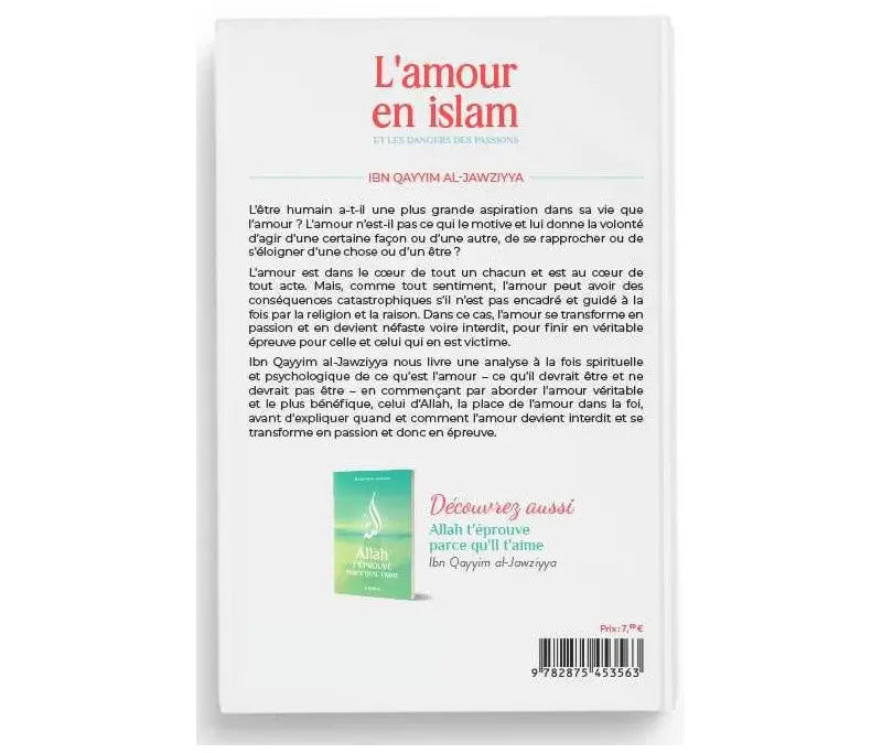 L'amour en islam et les dangers des passions - ibn Qayyim al-Jawziyya - al-hadîth Ayattboutique