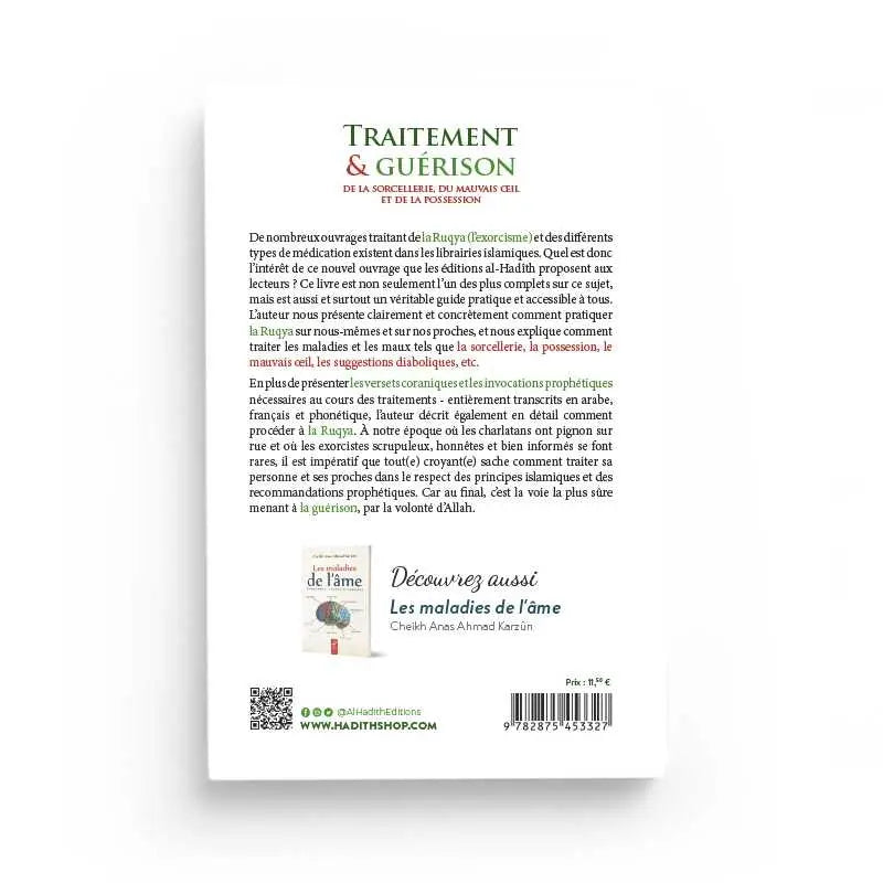 Traitement & guérison de la sorcellerie, du mauvaise oeil et de la possession - Dr. Khalid Al-Juraysî - al-Hadith Ayattboutique