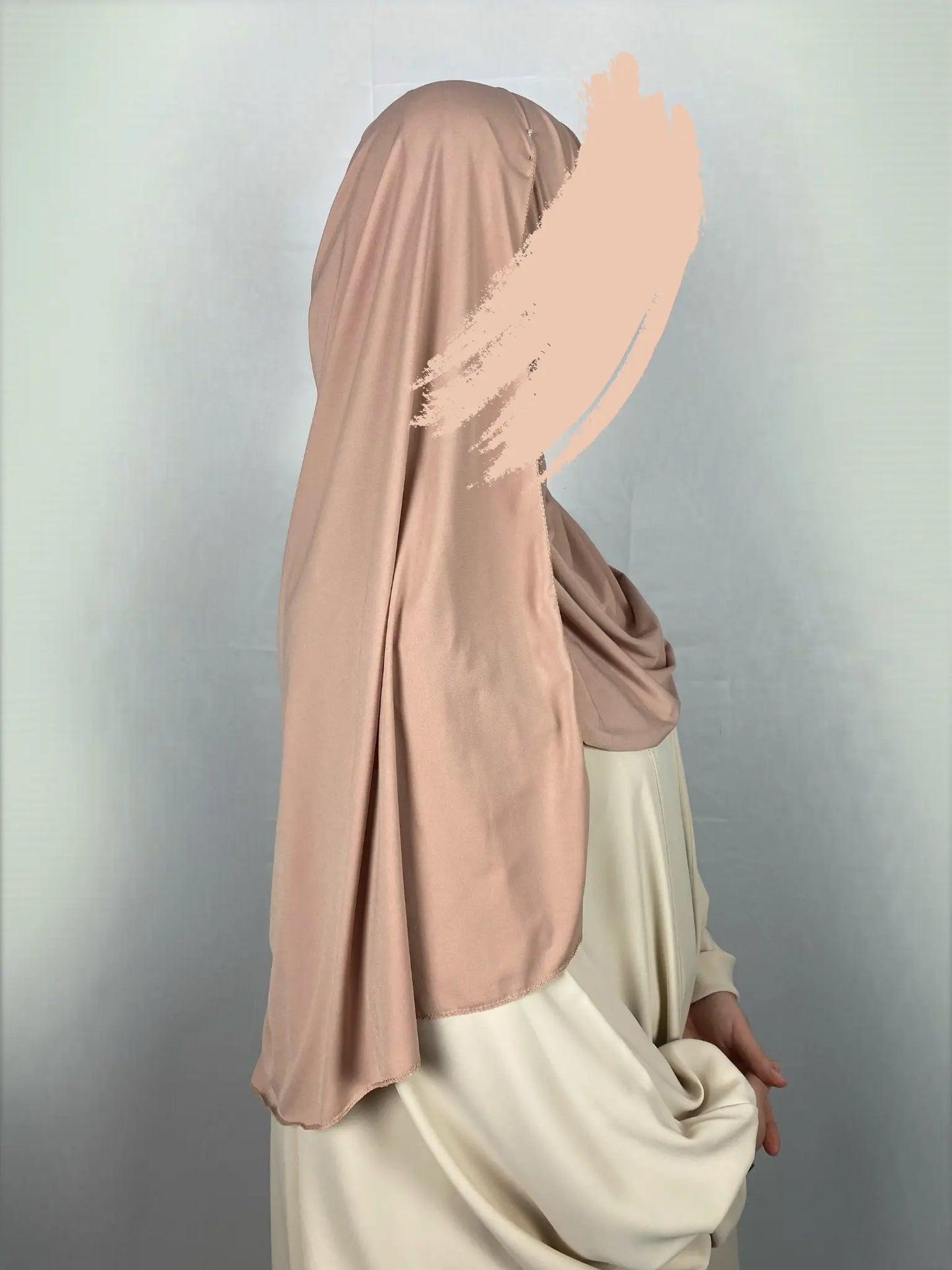 Hijab Jersey Premium beige rosé Ayattboutique