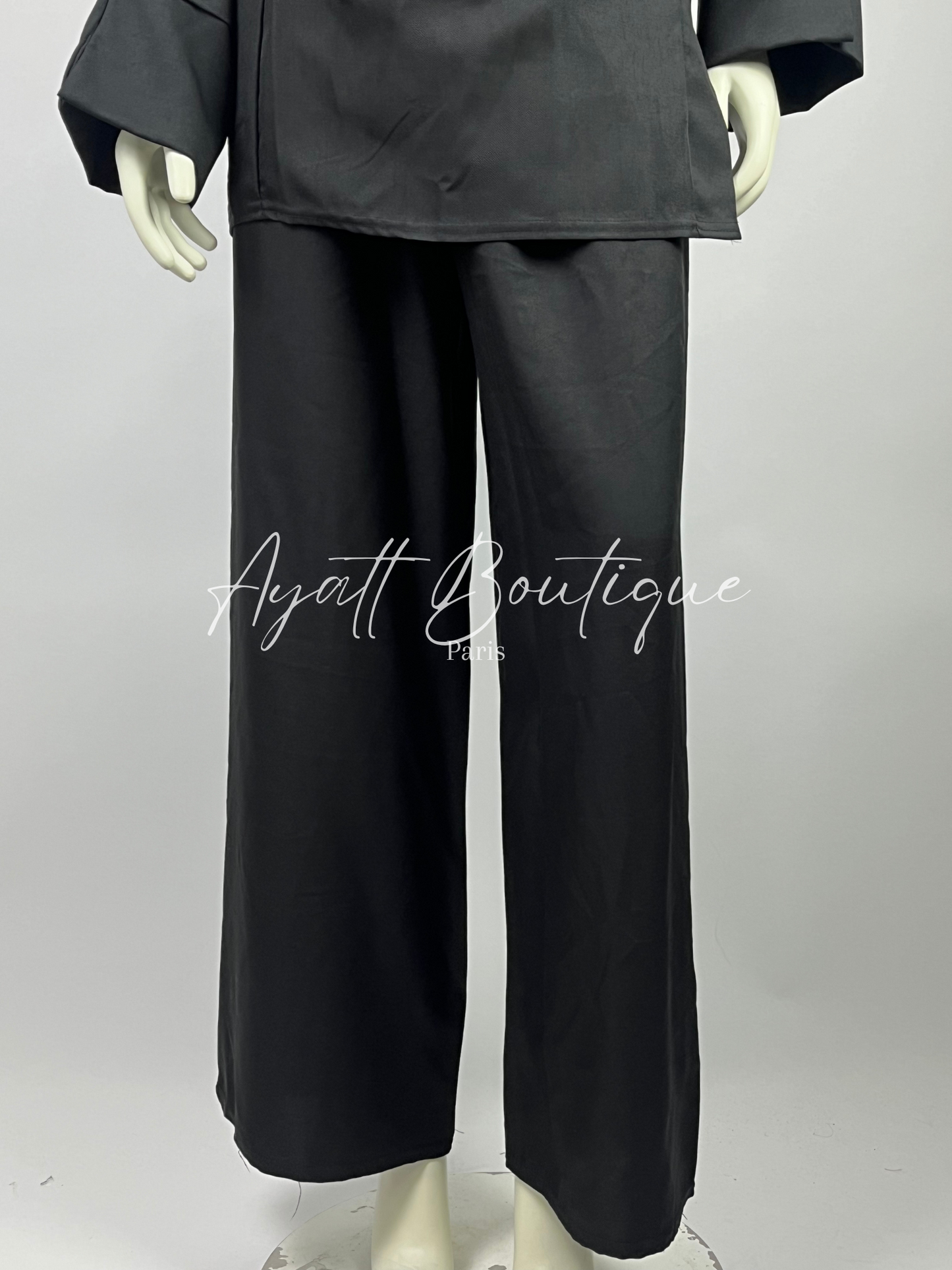 ABAYA 2 PIECES NAWEL NOIR (PANTALON)