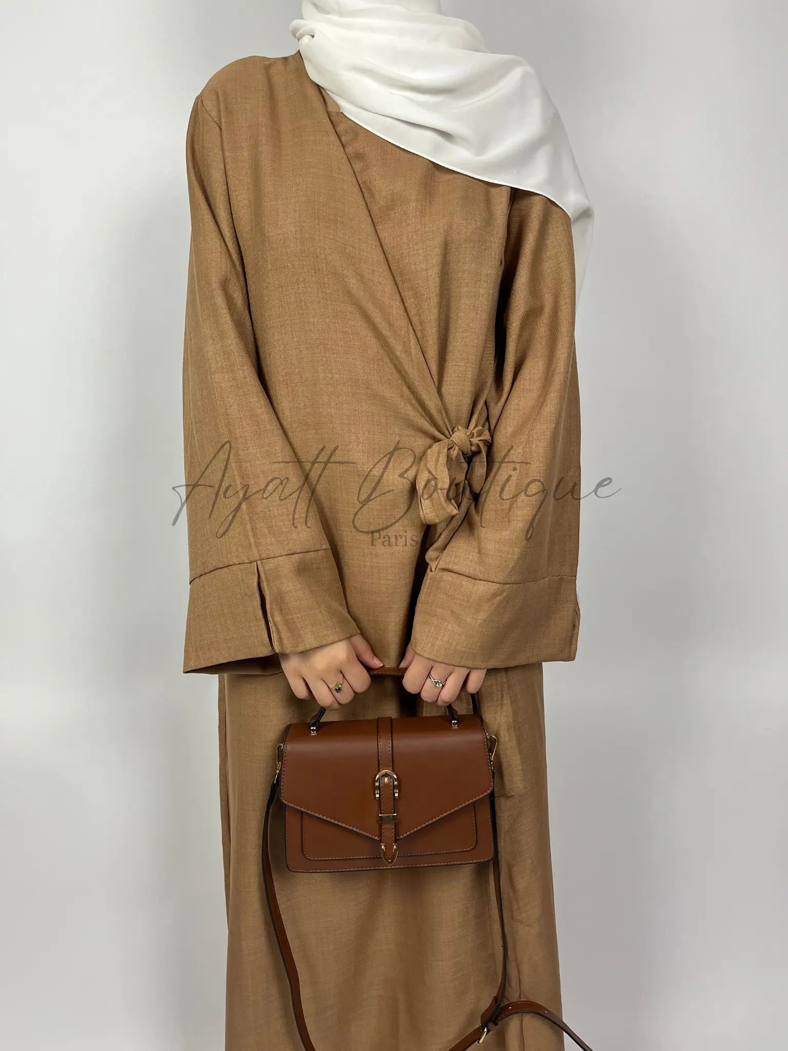 ABAYA JOULIA CARAMEL Ayattboutique