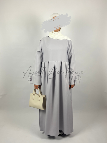ABAYA GRISE 1 PIECE FATIMA