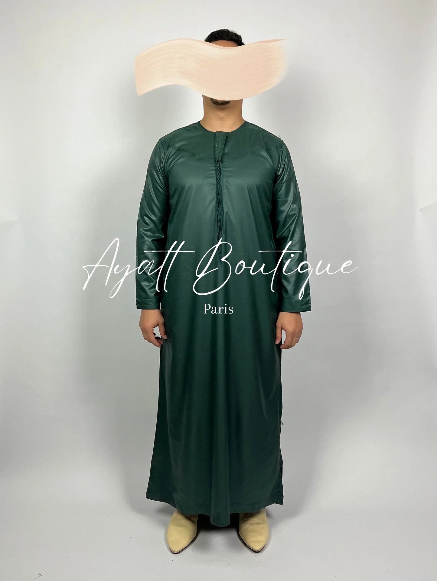 QAMIS KARIM VERT (AVEC PANTALON) Ayattboutique