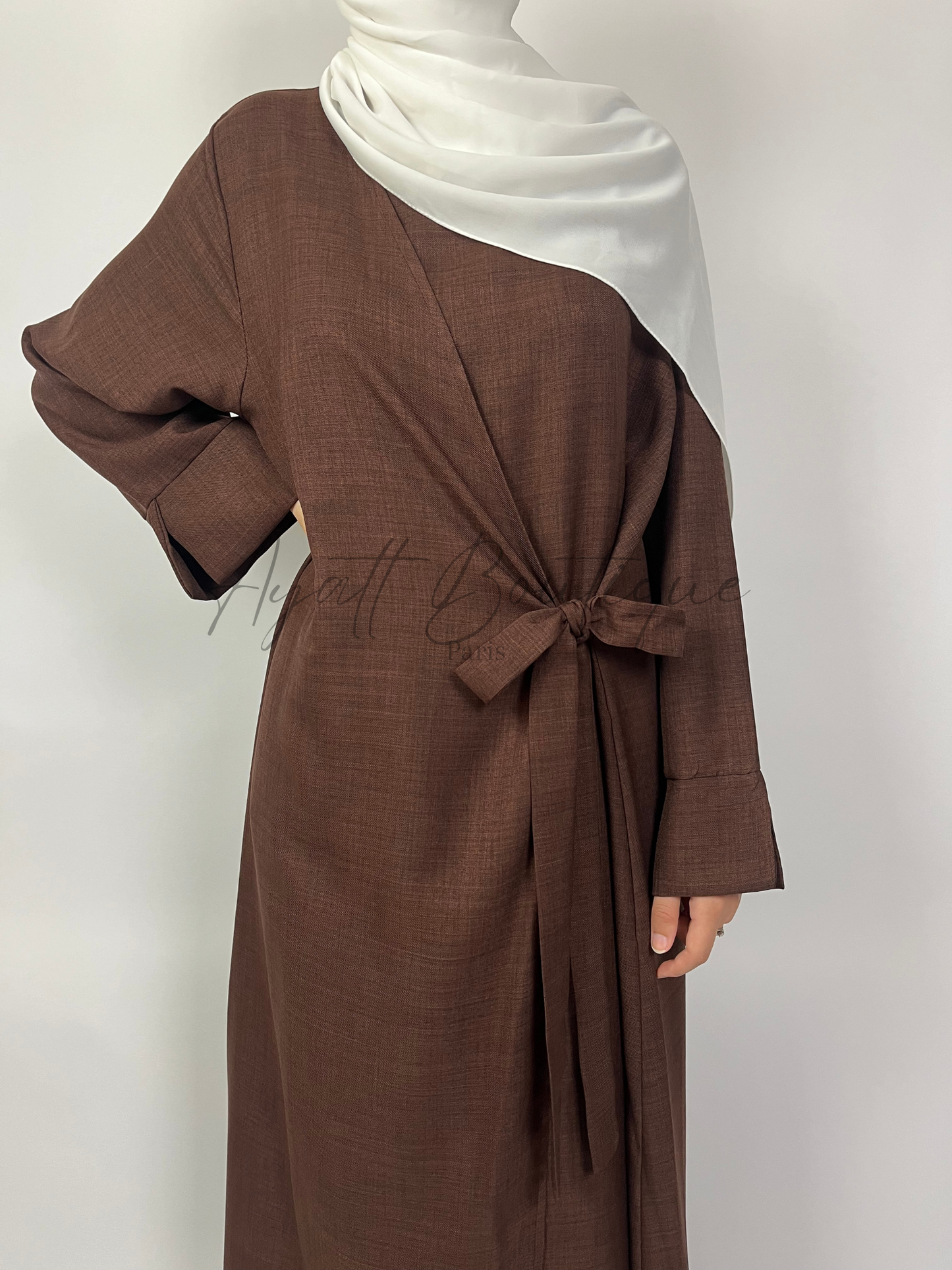 ABAYA JOULIA MARRON Ayattboutique