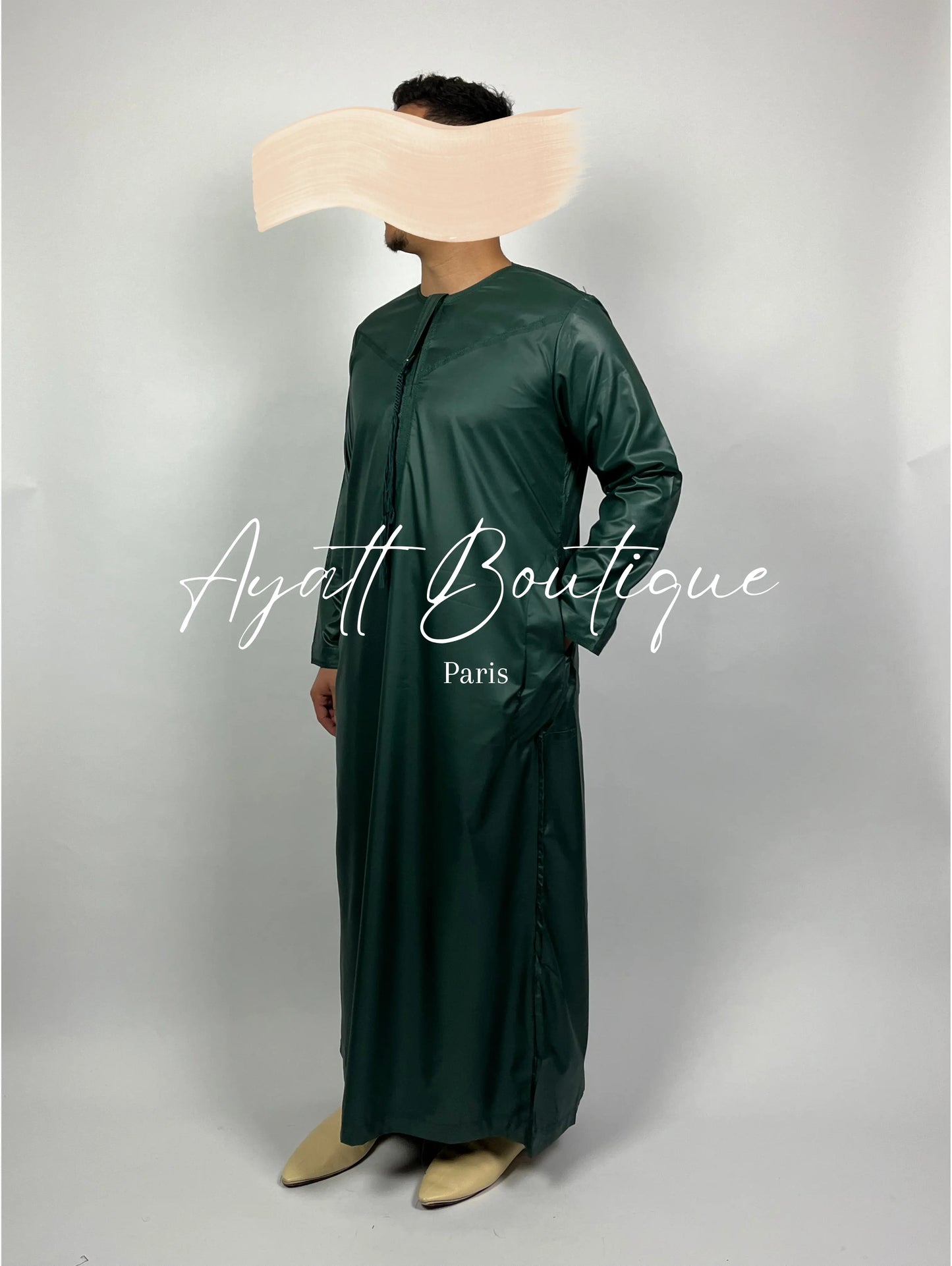 QAMIS KARIM VERT (AVEC PANTALON) Ayattboutique