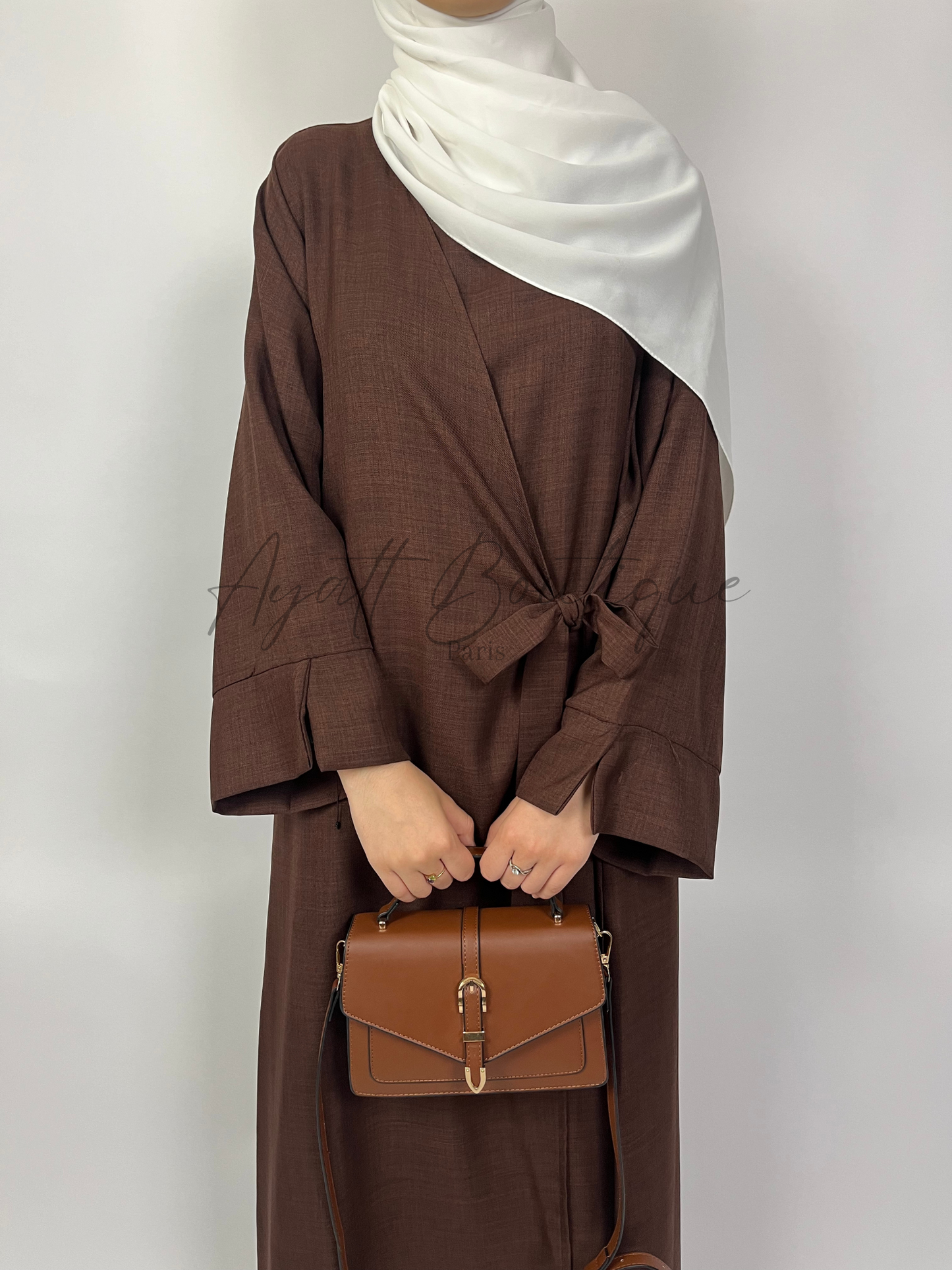 ABAYA JOULIA MARRON Ayattboutique