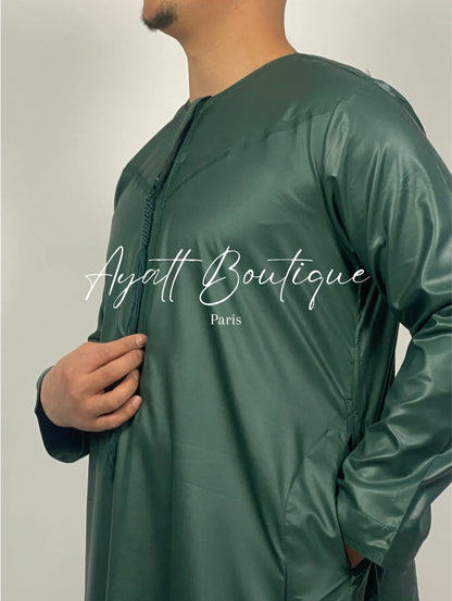 QAMIS KARIM VERT (AVEC PANTALON) Ayattboutique