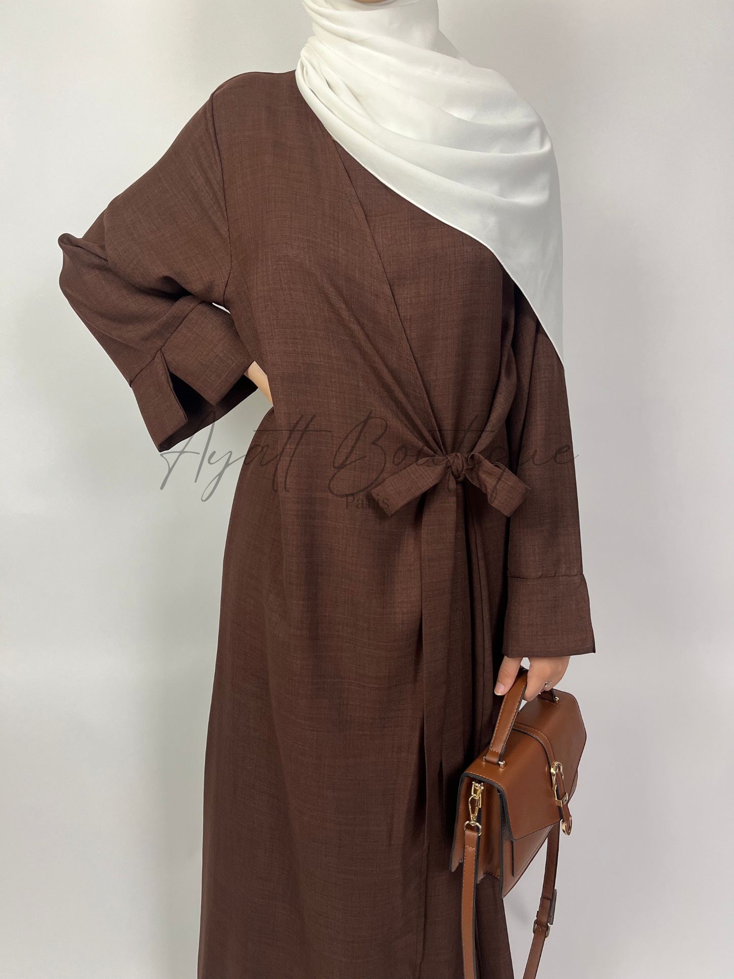 ABAYA JOULIA MARRON Ayattboutique