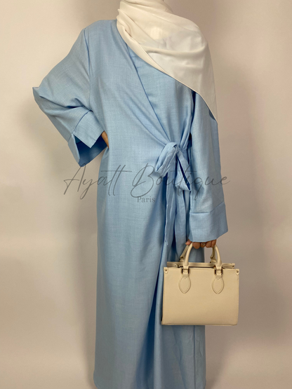 ABAYA JOULIA BLEU Ayattboutique