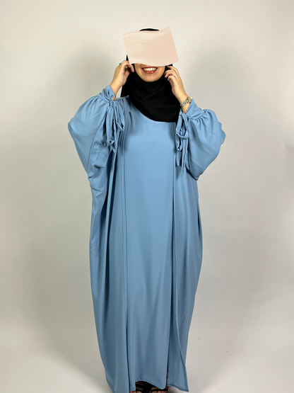 ABAYA 2 PIÈCES NAÏLA BLEU