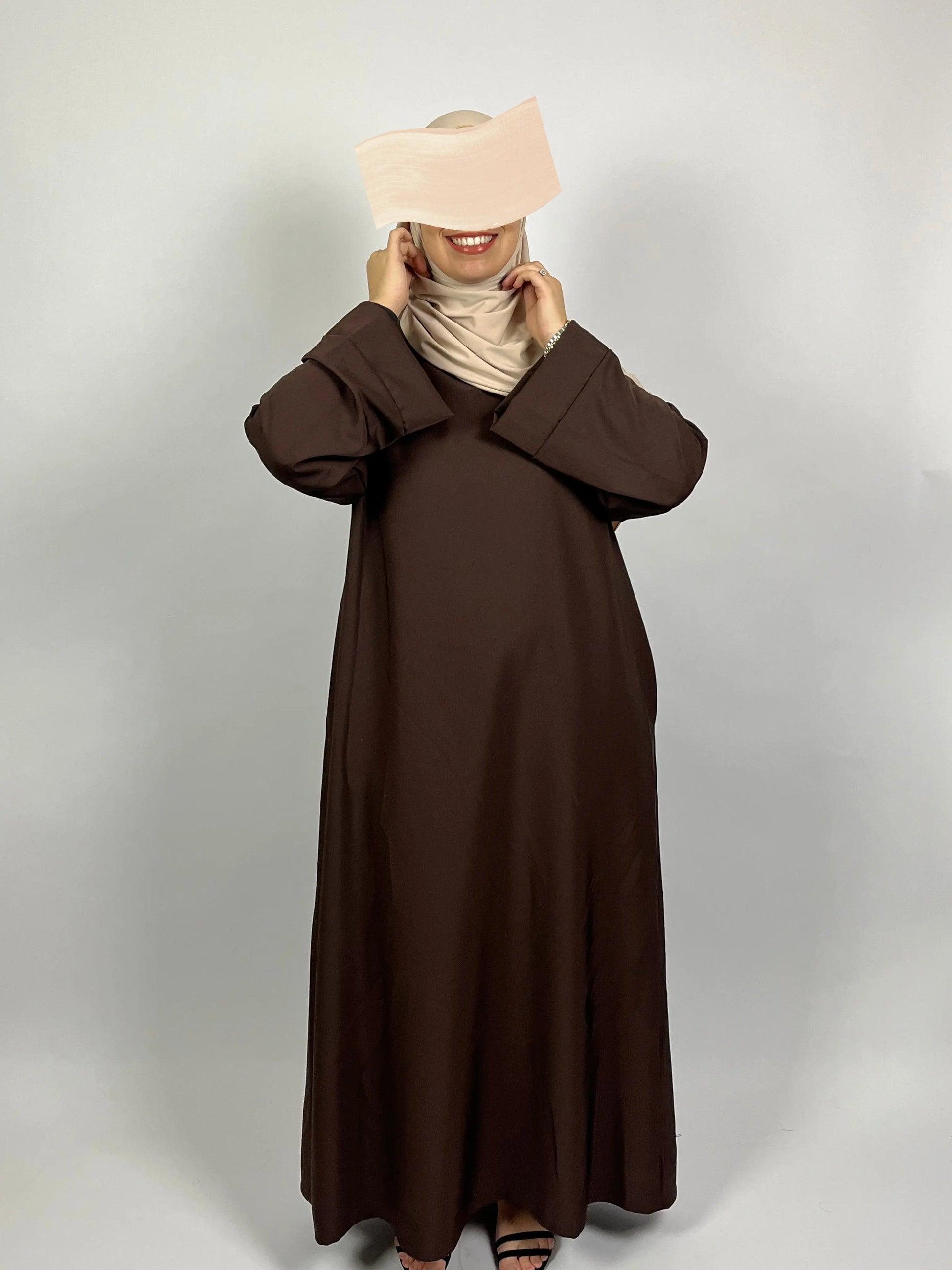 ABAYA NADIA MARRON Ayattboutique