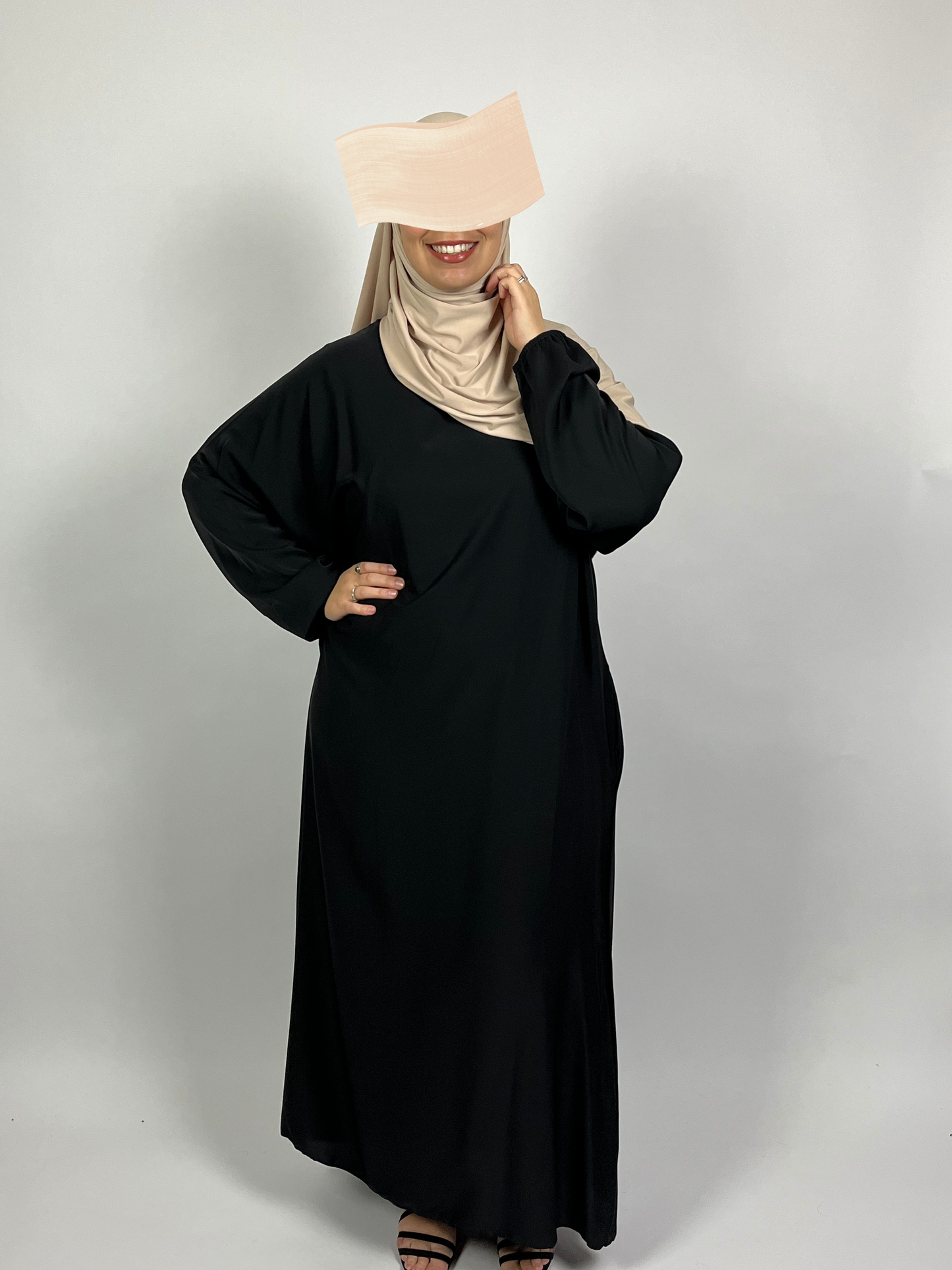 ABAYA HAFSA NOIR Ayattboutique