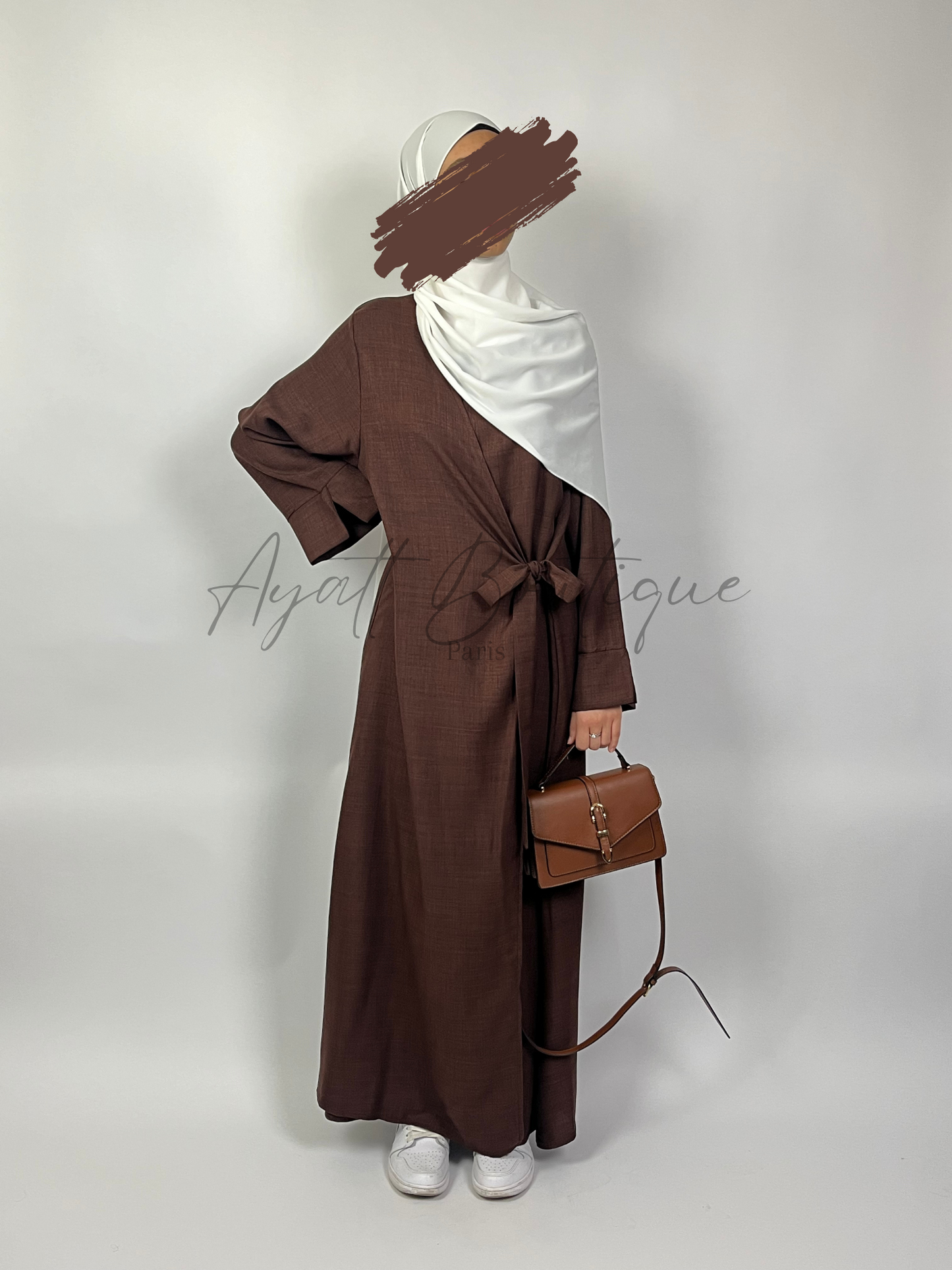 ABAYA JOULIA MARRON Ayattboutique