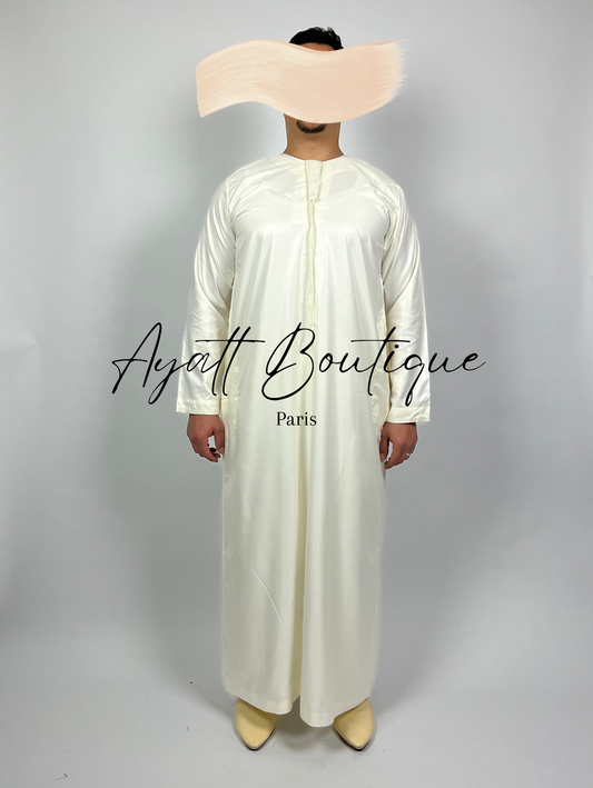 QAMIS KARIM CREME (AVEC PANTALON)