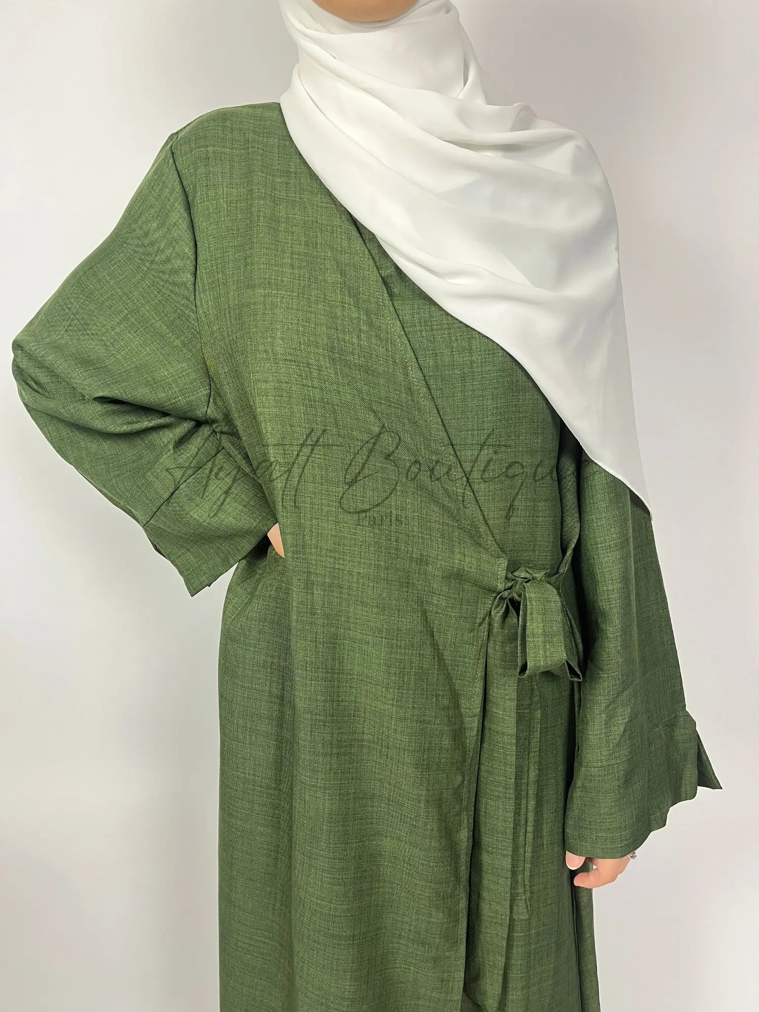 ABAYA JOULIA VERT Ayattboutique