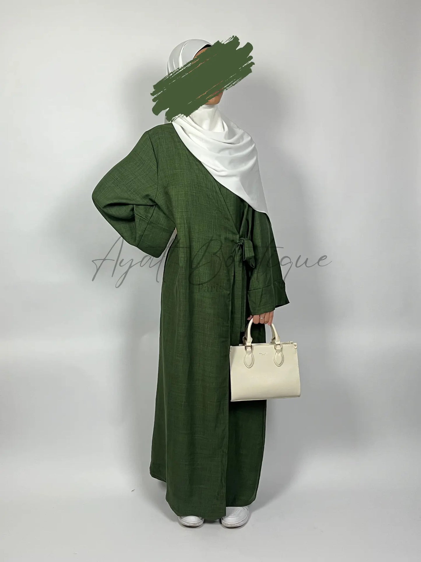 ABAYA JOULIA VERT Ayattboutique