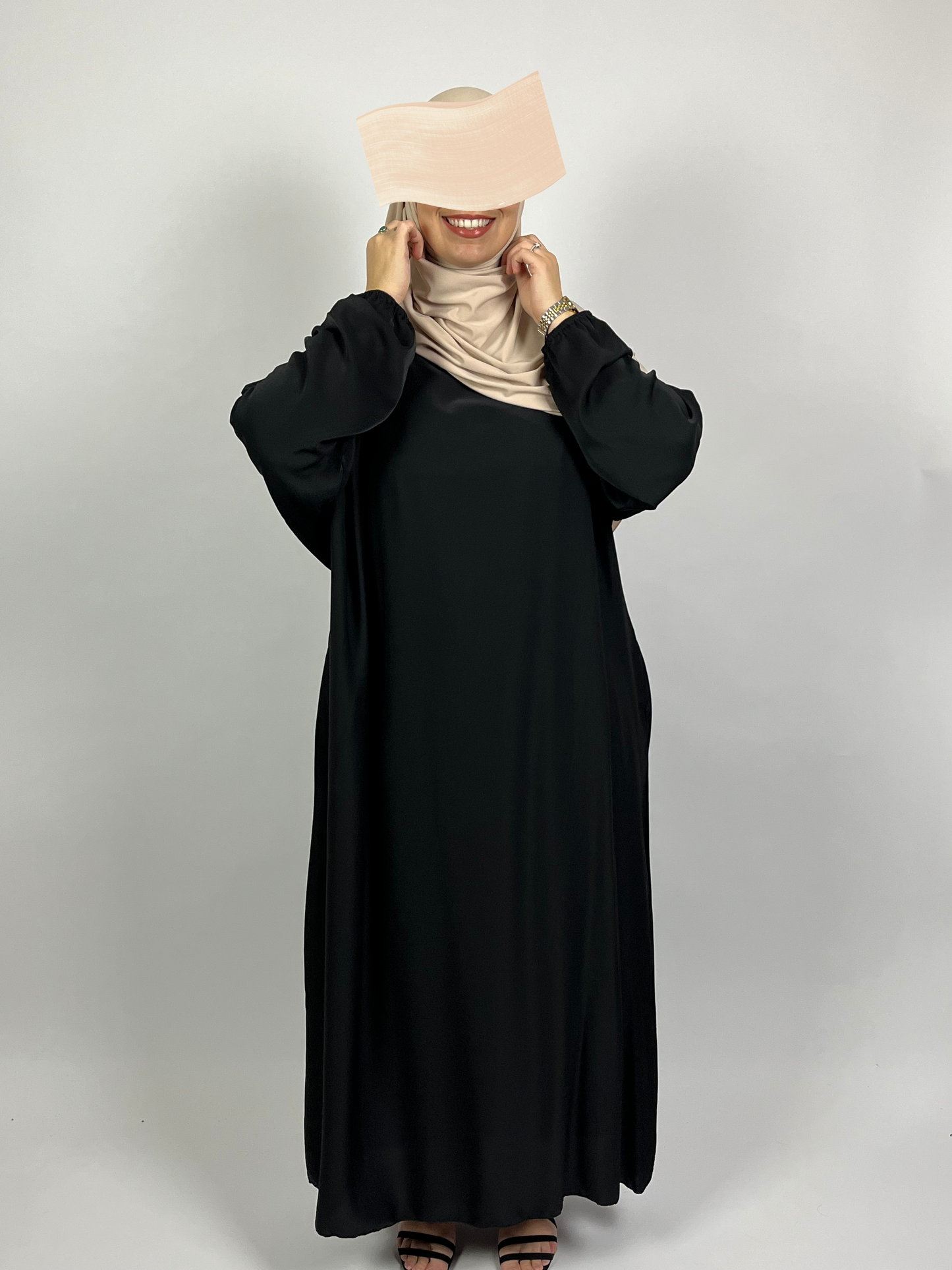 ABAYA HAFSA NOIR Ayattboutique