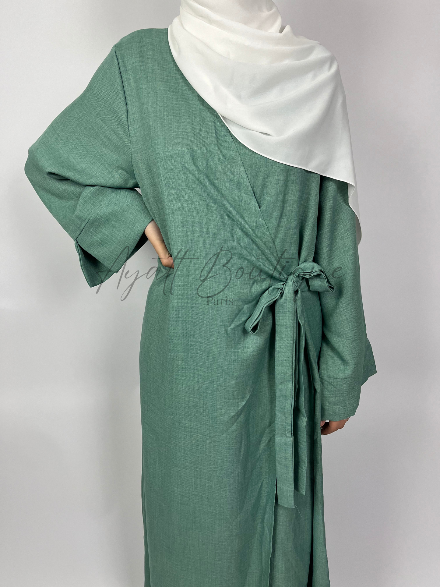 ABAYA JOULIA VERT D'EAU