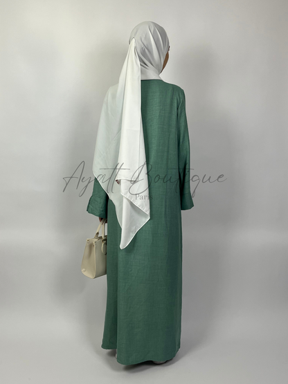 ABAYA JOULIA VERT D'EAU Ayattboutique