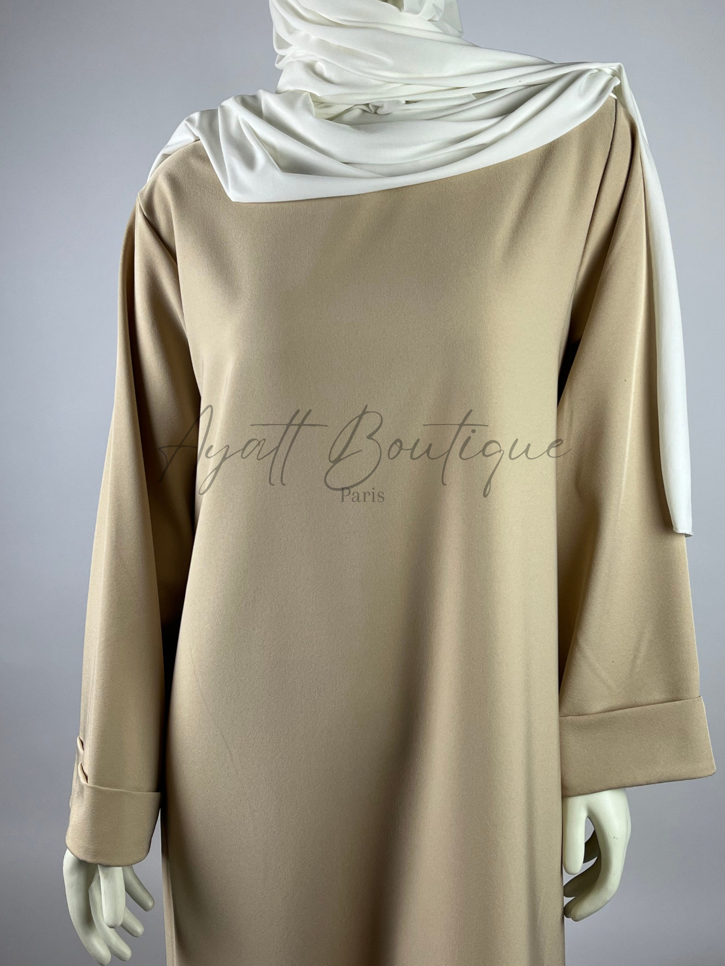 ABAYA MERIEM BEIGE Ayattboutique