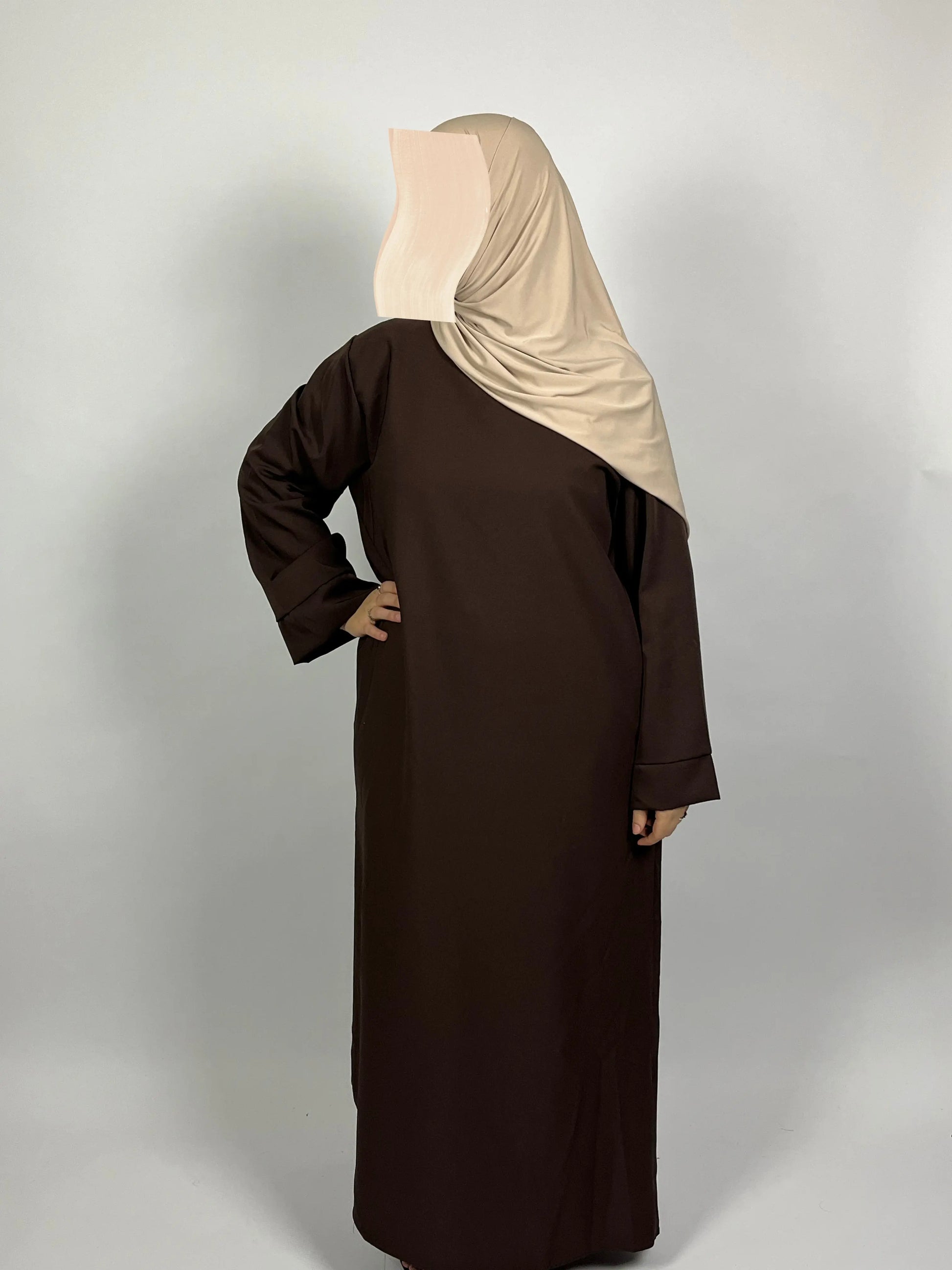 ABAYA NADIA MARRON Ayattboutique