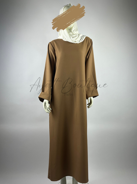 ABAYA MERIEM CARAMEL Ayattboutique