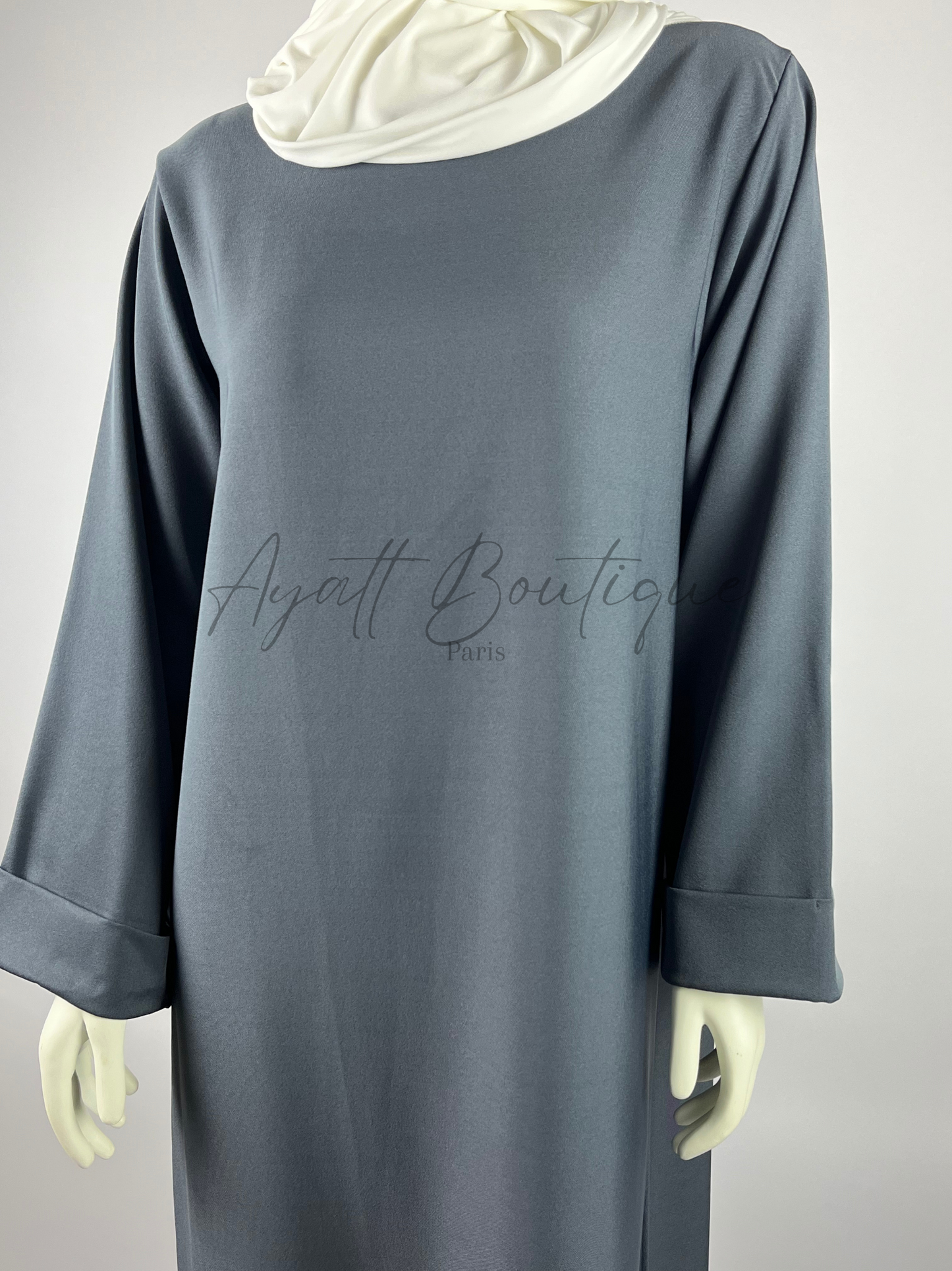 ABAYA MERIEM GRIS Ayattboutique