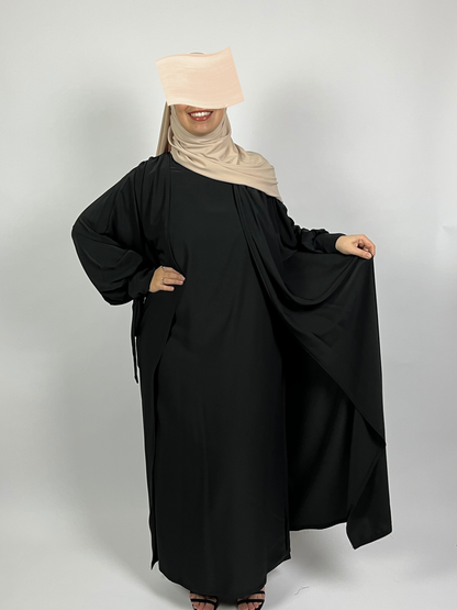 ABAYA 2 PIÈCES NAÏLA NOIR