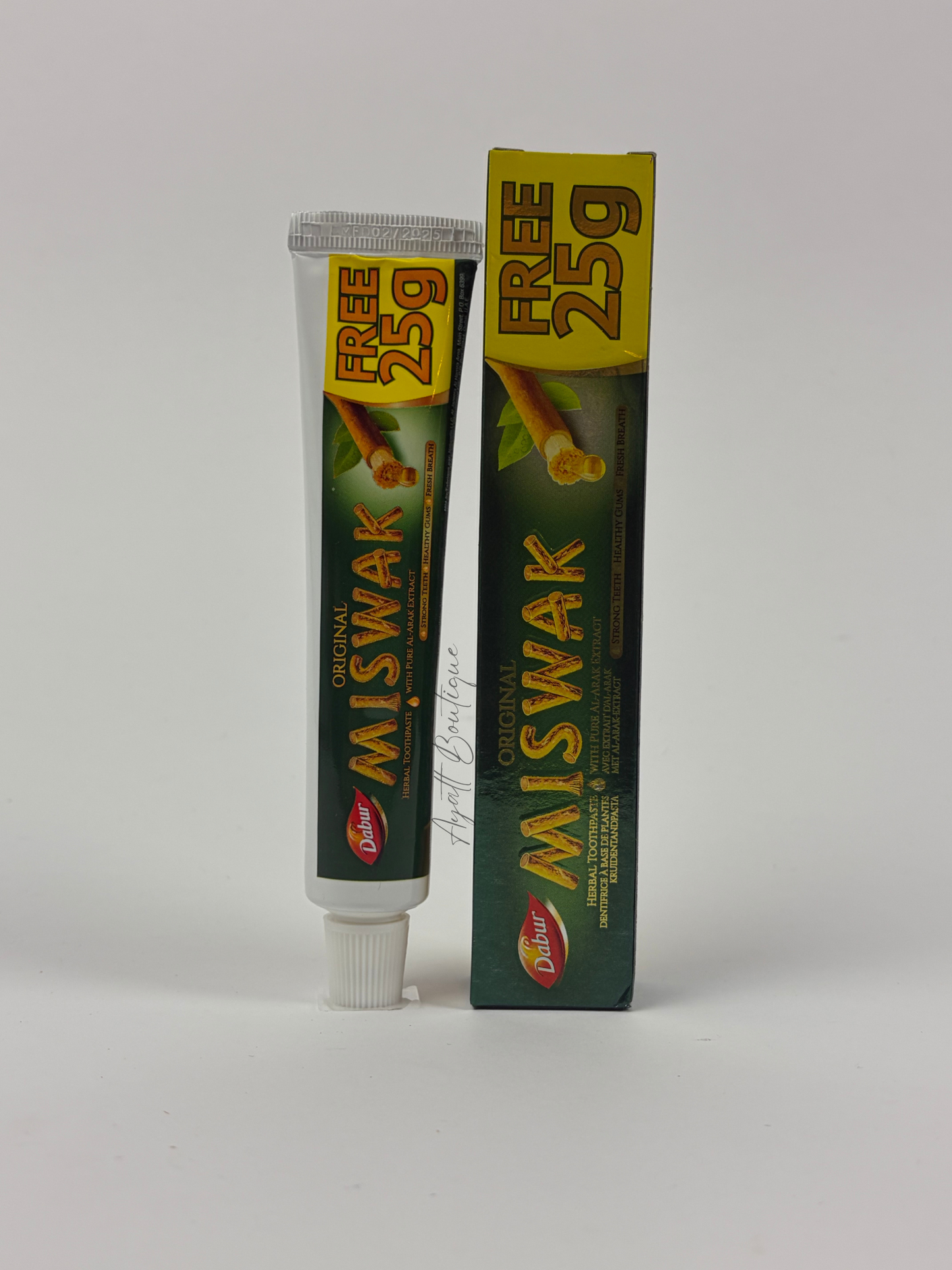 Dentifrice au Miswak – Siwak naturel pour dents propres et haleine fraîche (25 g)