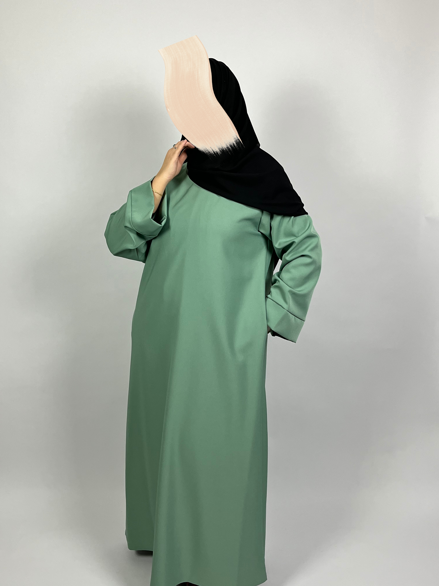 ABAYA NADIA VERT Ayattboutique