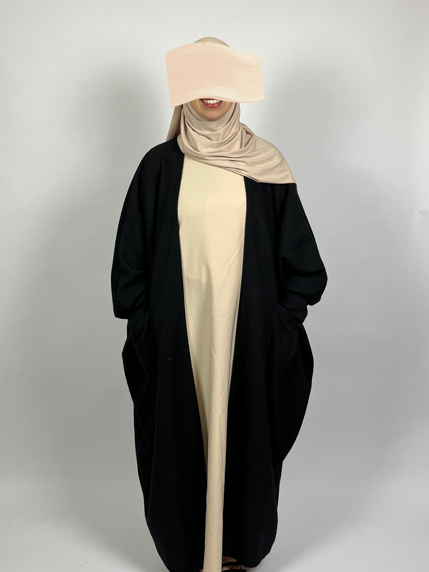 Abaya gilet Leïla noir