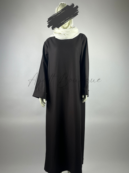 ABAYA MERIEM MARRON Ayattboutique