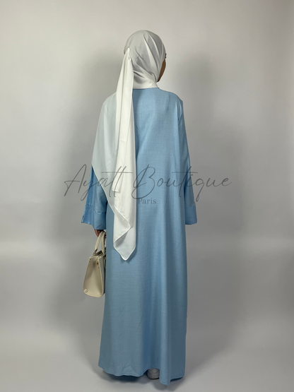 ABAYA JOULIA BLEU Ayattboutique