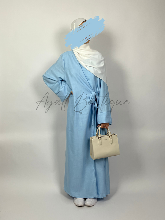 ABAYA JOULIA BLEU