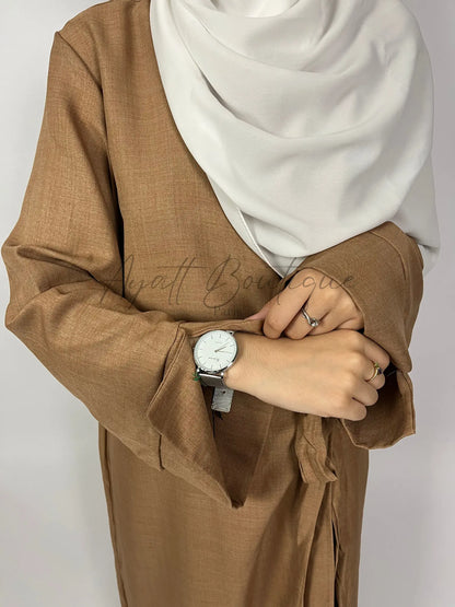 ABAYA JOULIA CARAMEL Ayattboutique