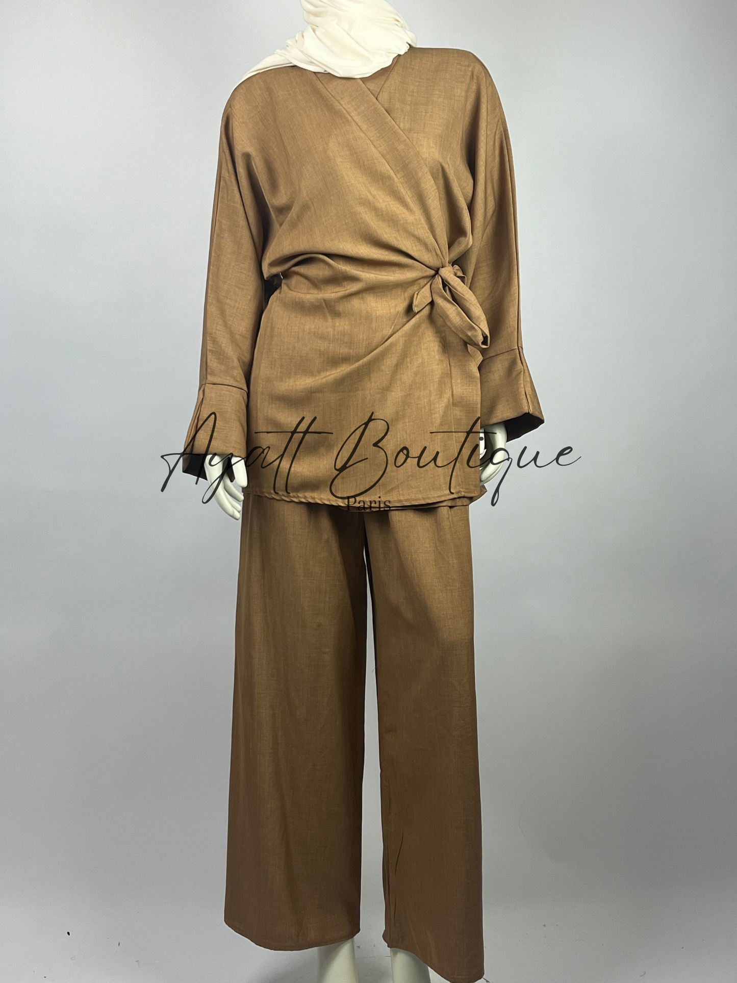 Abaya Caramel Élégante - Abaya Modeste Et Confortable - Ayattboutique