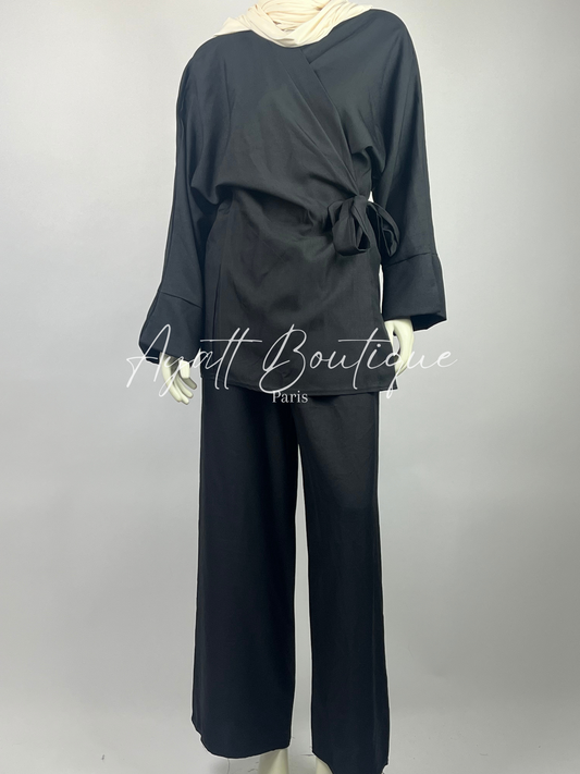 Abaya Noire Femme - Abaya Élégante - Ayattboutique 