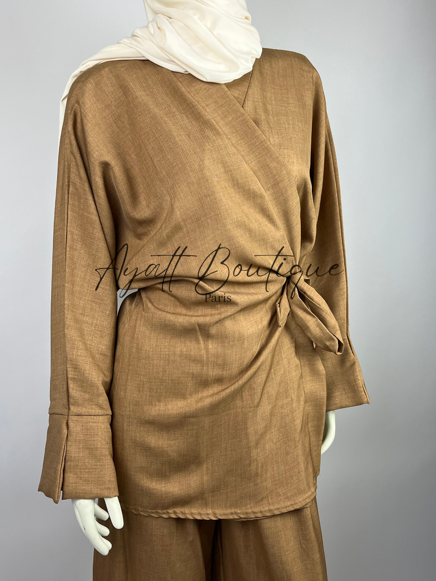 Abaya Caramel Élégante - Abaya Modeste Et Confortable - Ayattboutique