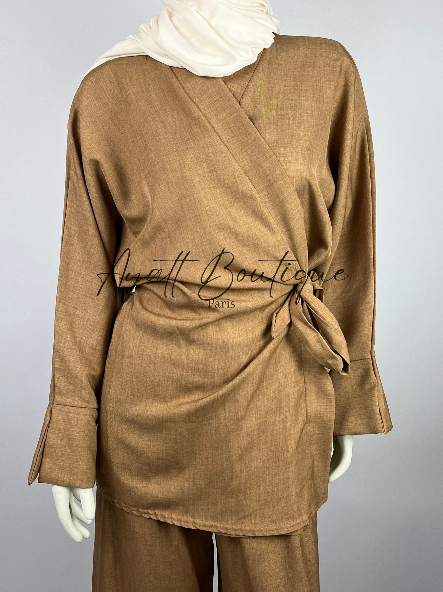 Abaya Caramel Élégante - Abaya Modeste Et Confortable - Ayattboutique