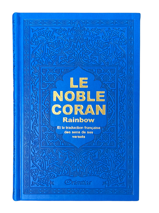 Le Noble Coran Bleu - Édition Rainbow avec Traduction Française - Ayattboutique