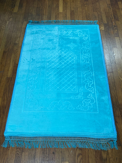 Tapis de prière turquoise Ayattboutique