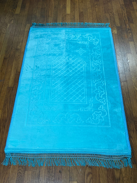 Tapis de prière turquoise