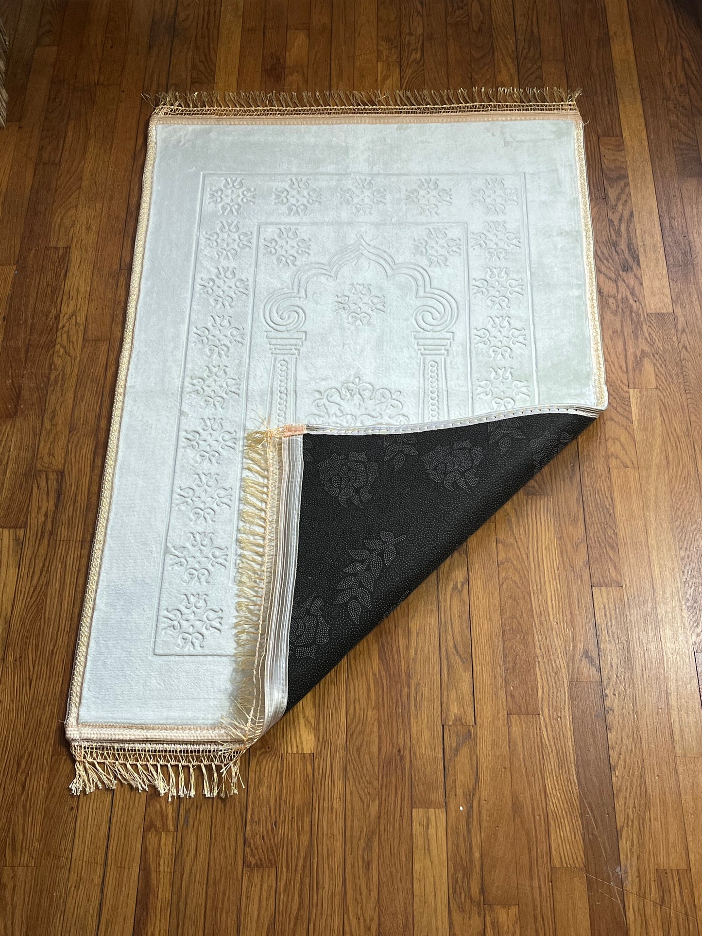 Tapis de prière blanc cassé Ayattboutique