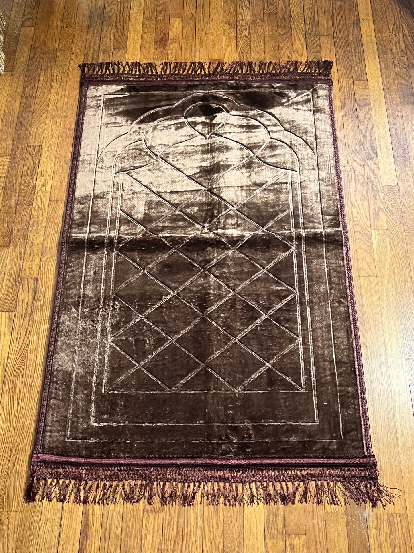 Tapis de prière marron Ayattboutique