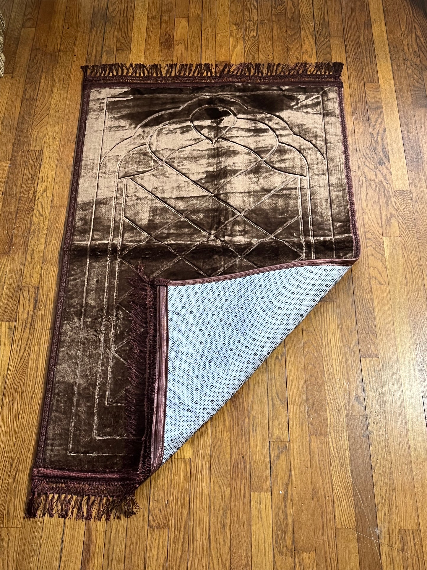 Tapis de prière marron