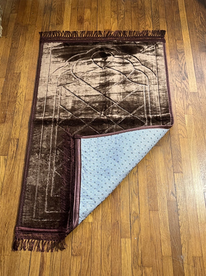 Tapis de prière marron Ayattboutique